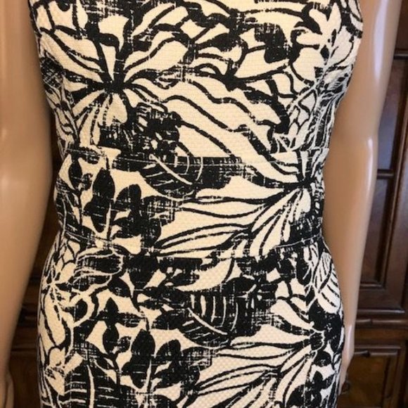 Jones New York Cotton Abstract Floral Dress - Picture 5 of 8